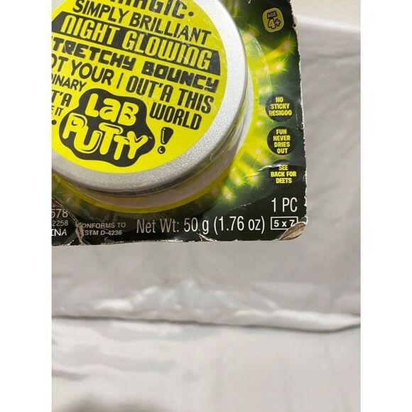 JA-RU Lab Putty Glow in The Dark Slime Putty Toy and Tin Container Sealed - Picture 4 of 5